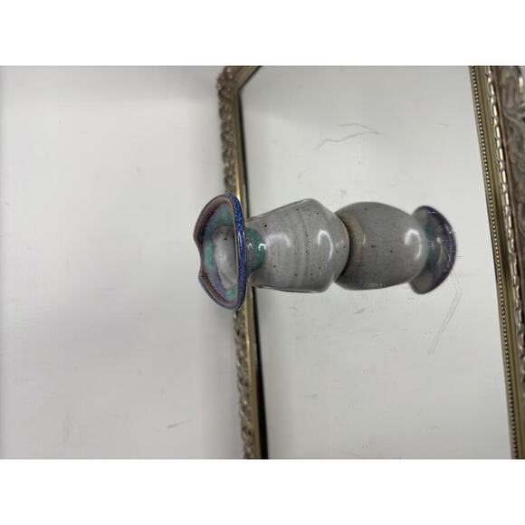 Smokey Mountain Pottery Gatlinburg, TN Pinched Pot Personal Creamer Art Pottery - Picture 6 of 10